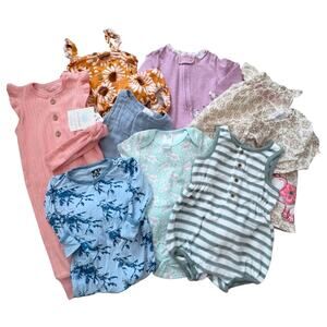 Baby Girl Clothing Bundle Size 3-6 Months Janie & Jack Kickee Pants Carter's